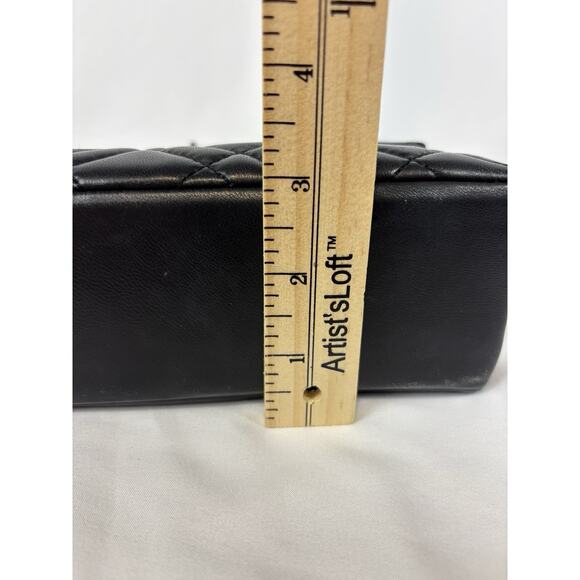 Kurt Geiger Medium Brixton Black Leather Quilted Shoulder Lock Bag Chain Strap - Picture 12 of 15